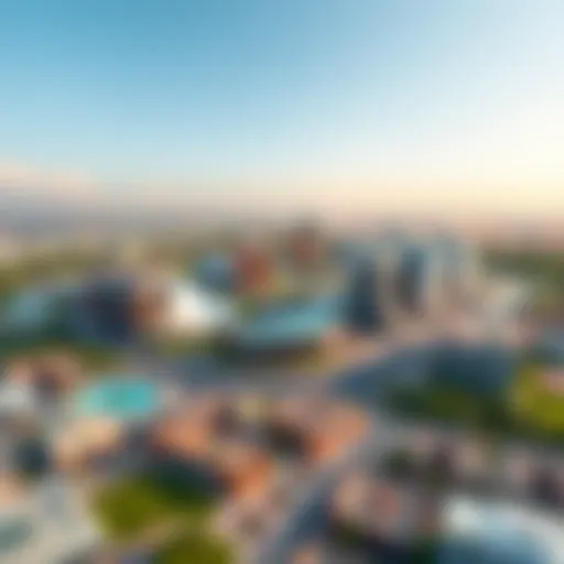 Aerial view of Dubai Silicon Oasis showcasing its modern architecture