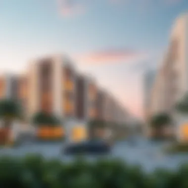 Luxurious residential buildings in Dubai Silicon Oasis