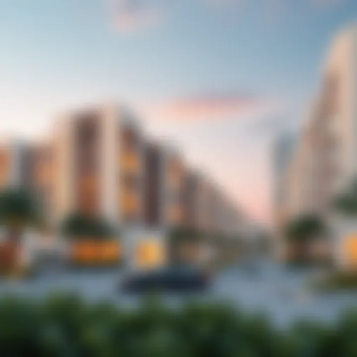 Luxurious residential buildings in Dubai Silicon Oasis