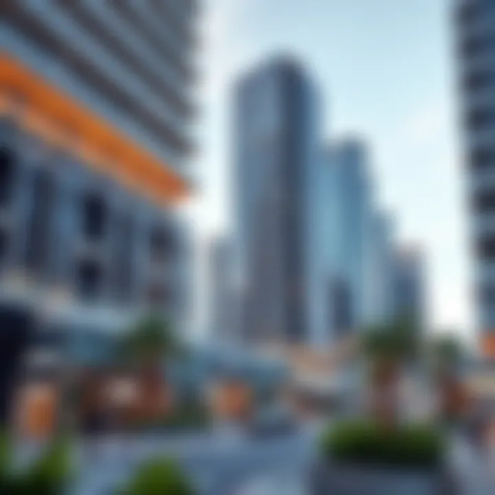 Modern office buildings in Dubai Silicon Oasis