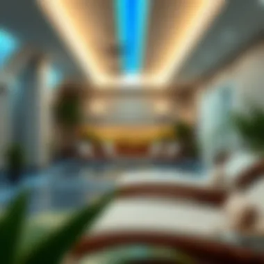 Relaxation zone with spa facilities