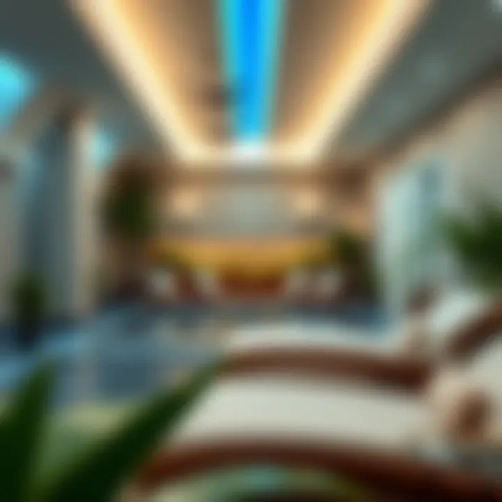 Relaxation zone with spa facilities