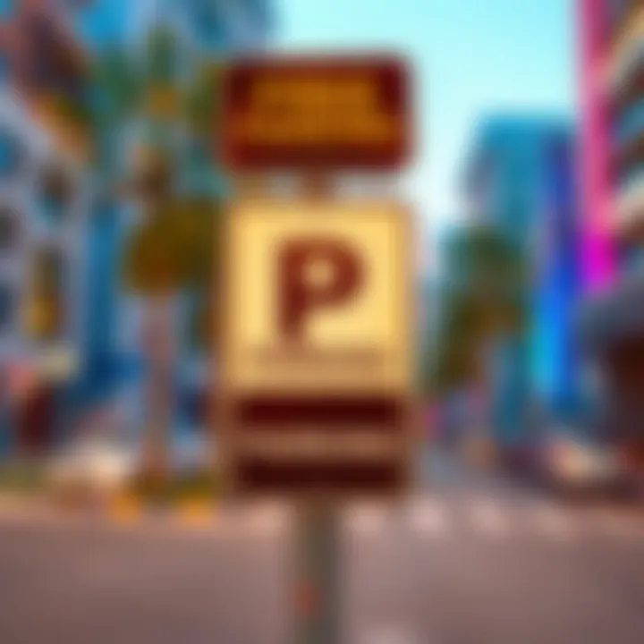 Free Parking Signage in Dubai Signage indicating free parking in different areas of Dubai