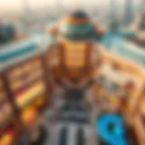 Aerial view showcasing the architectural brilliance of Dubai Mall