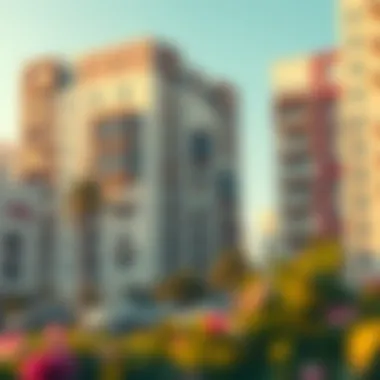 Modern residential buildings in Rashidiya reflecting the neighborhood's lifestyle