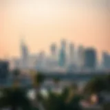 Luxurious skyline view of ادريس بوليفارد showcasing modern architecture