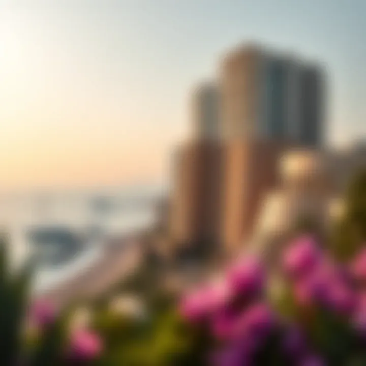 Panoramic coastline at Emaar Seapoint