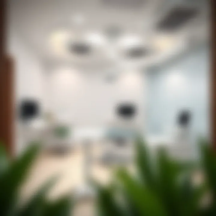 Consultation Room at Emirates Clinic Interior of a consultation room highlighting advanced medical equipment