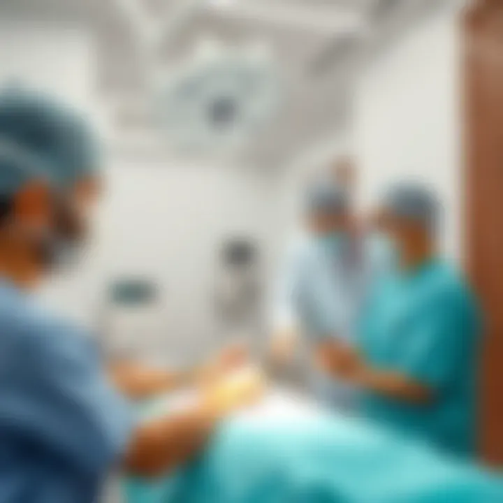 Patient Care at Emirates Clinic Patient receiving treatment with a focus on compassionate care