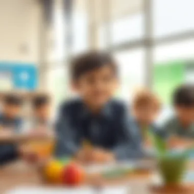 Children participating in educational activities at a Dubai school