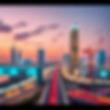 Advanced Technology in Infrastructure A high-tech infrastructure project illustrating advanced technology applications