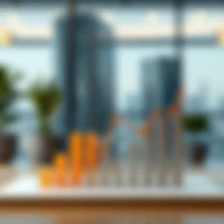 Graph representing current real estate market trends