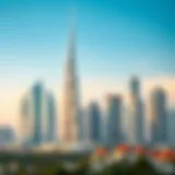 Skyline of Dubai showcasing luxury real estate