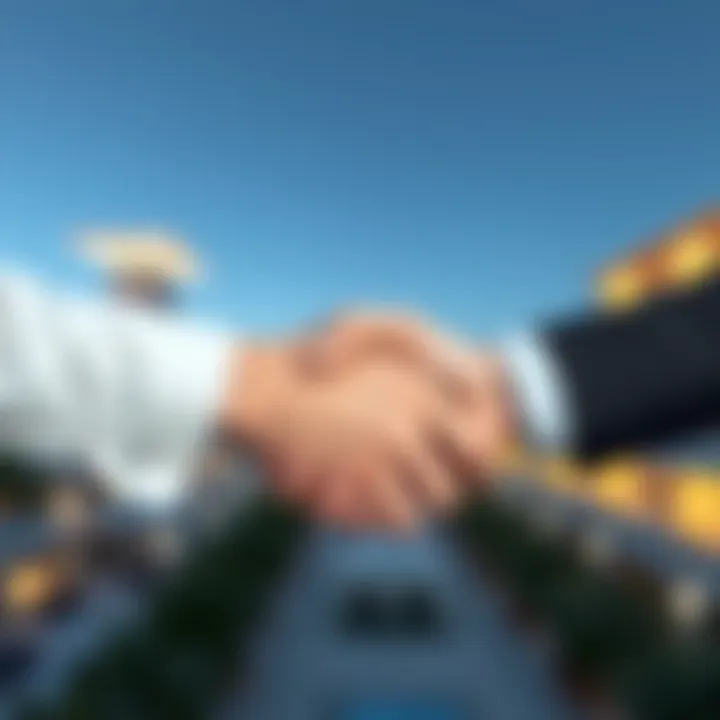 A handshake symbolizing trust in real estate transactions