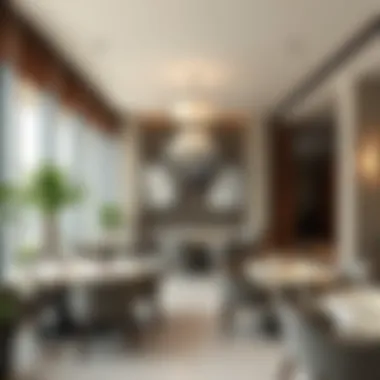 Culinary Delights: Dining in Tecom Hotels Dining area in a Tecom hotel offering diverse cuisine