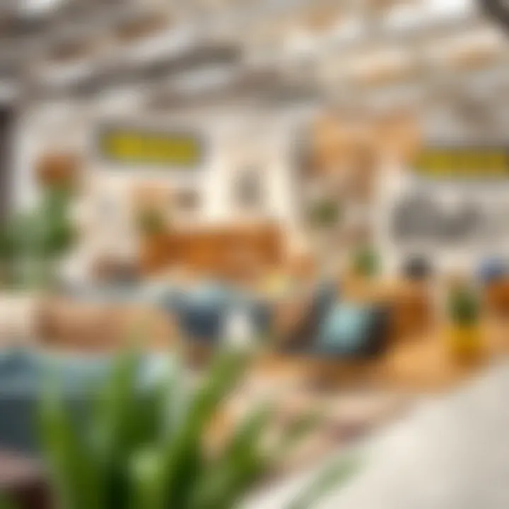 Interior layout highlighting diverse home furnishings