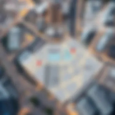 Map highlighting key zones and facilities in International City, beneficial for retail business planning.