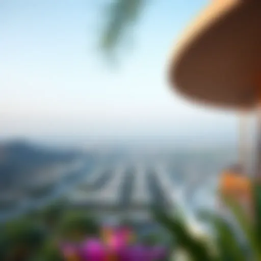 A panoramic view of جبل علي هيلز showcasing its stunning landscape and modern architecture