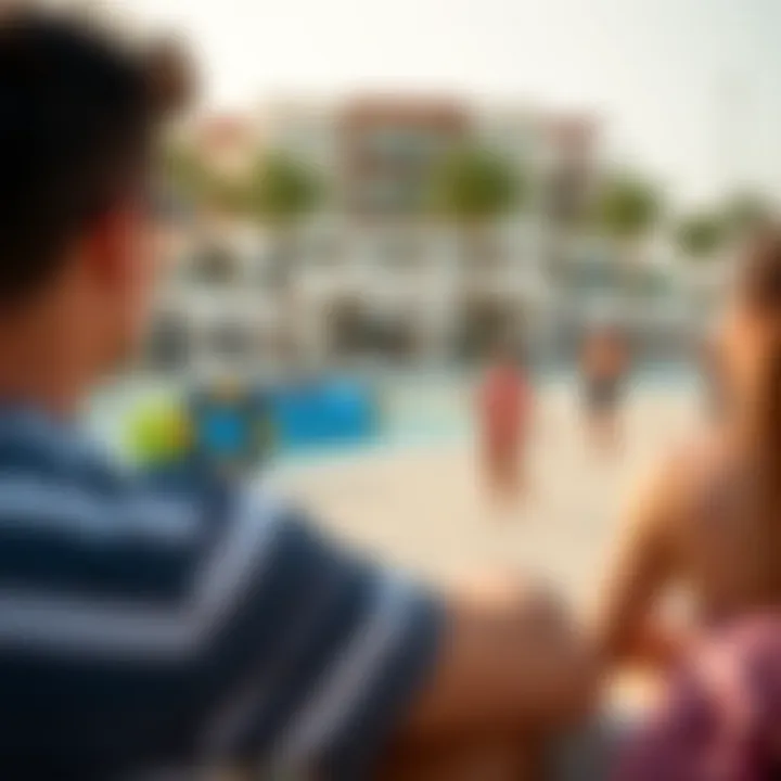 Recreational Activities at La Mer Beach Club Visitors enjoying various recreational activities at La Mer Beach Club