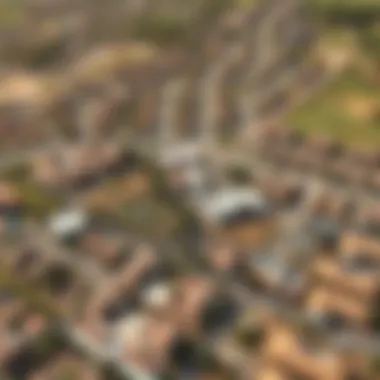 Aerial view of the La Rosa community