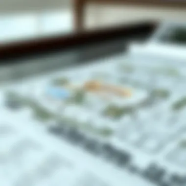 Architectural design blueprint of La Rosa