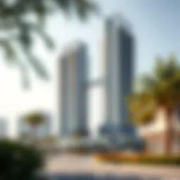 View of Lake Tower showcasing modern architecture