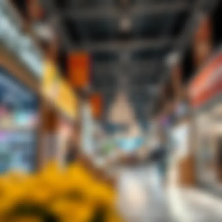 Dynamic Retail Environment in Meadows Souk Interior shot of a vibrant retail space within Meadows Souk
