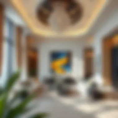 Interior design elements of Mizin Tower highlighting luxury and innovation