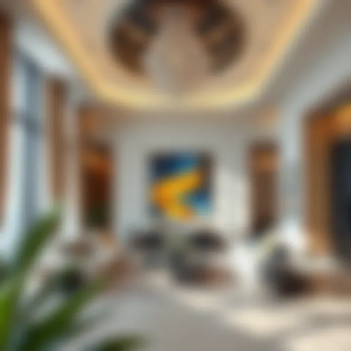 Interior design elements of Mizin Tower highlighting luxury and innovation