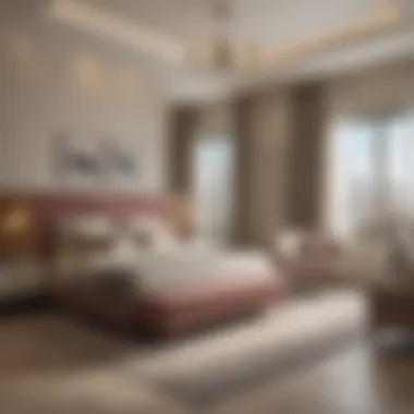 Stylish Bedroom in 1 BHK A cozy bedroom setup in a 1 BHK, emphasizing comfort and aesthetics