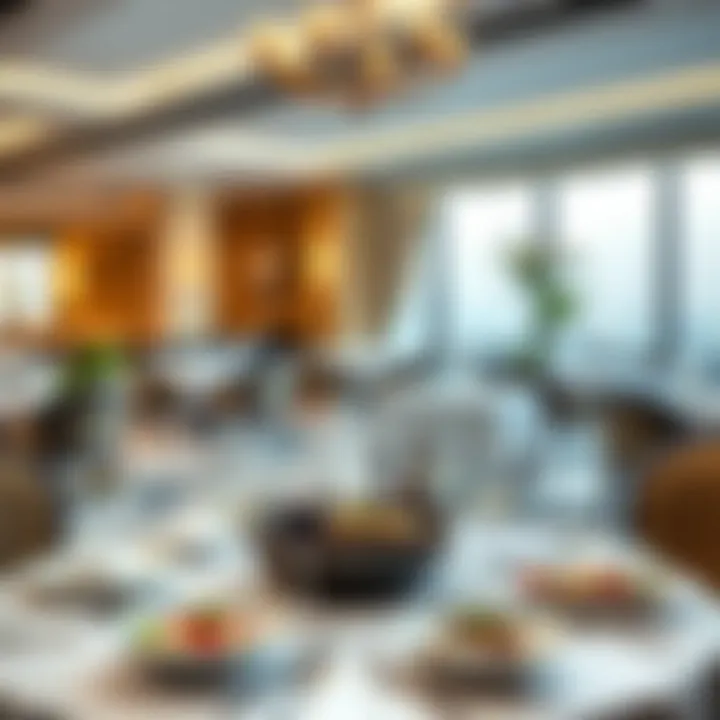 Exquisite dining setup with gourmet dishes and ambiance