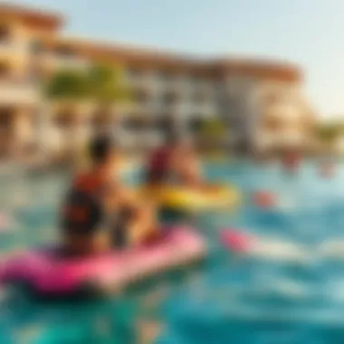 Leisure activities showcasing water sports and relaxation