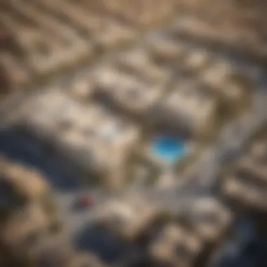 Aerial View of Muwaileh Aerial view showcasing the vibrant community of Muwaileh.