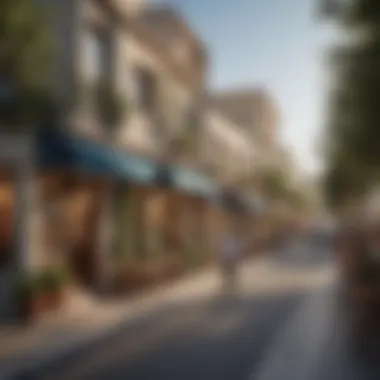 Lifestyle Experience in Naya District One Vibrant lifestyle scene in Naya District One with cafes and shops