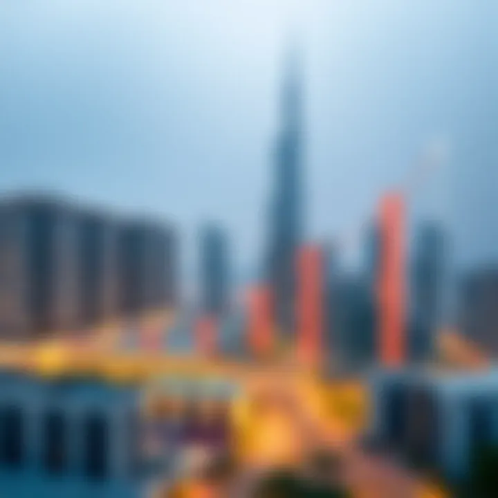 Chart displaying trends in Dubai real estate market