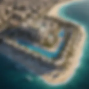 Aerial View of Oceanz by Danube Properties Stunning aerial view of Oceanz development in Dubai