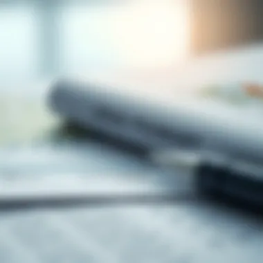 A close-up view of legal documents related to property investment