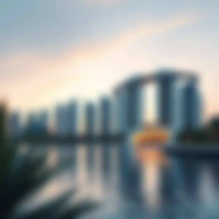 Stunning skyline view of One Palm showcasing its architectural elegance