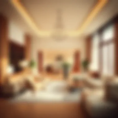 Luxurious interior design of a residence at One Palm