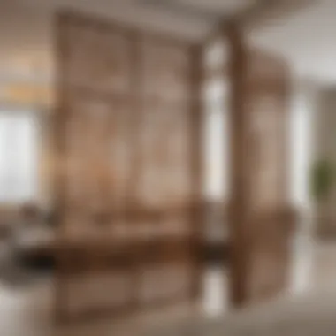 Aesthetic Room Divider Options Stylish room divider enhancing aesthetic appeal