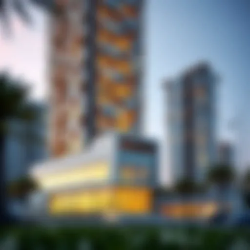 Stunning facade of Place Tower showcasing modern architecture