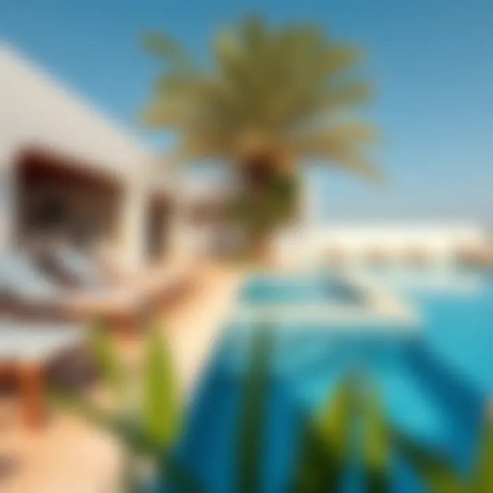 Serene Outdoor Area with Private Pool Serene outdoor area of a chalet with private pool and sun loungers