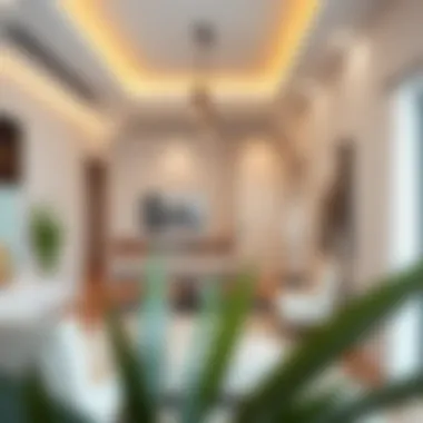 Interior view of a stylish rental apartment in Muwaileh