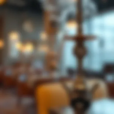 The Artistry of Shisha Pipes in Dubai A close-up of a decorative shisha pipe exuding aromatic smoke