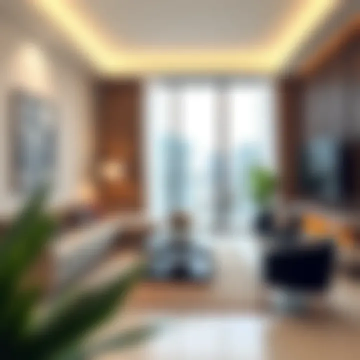 Modern apartment interior showcasing stylish furnishings