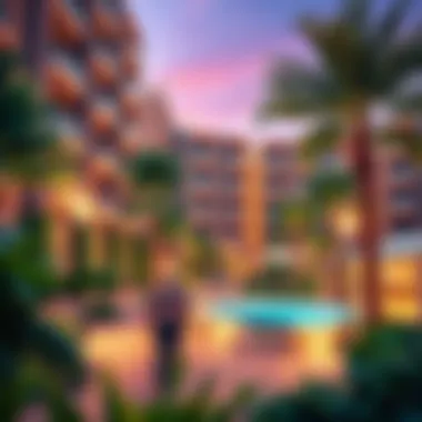 Vibrant community atmosphere surrounding Sayyah Residence