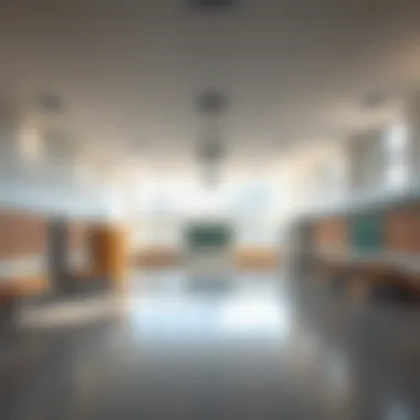 Modern school facilities equipped for various activities