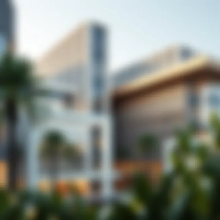 Modern architectural designs in SEEF Dubai