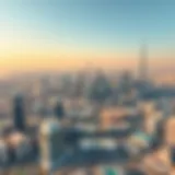 Aerial view showcasing the skyline of SEEF Dubai