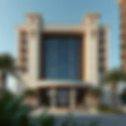 Exterior view of St. Regis Residences showcasing architectural elegance